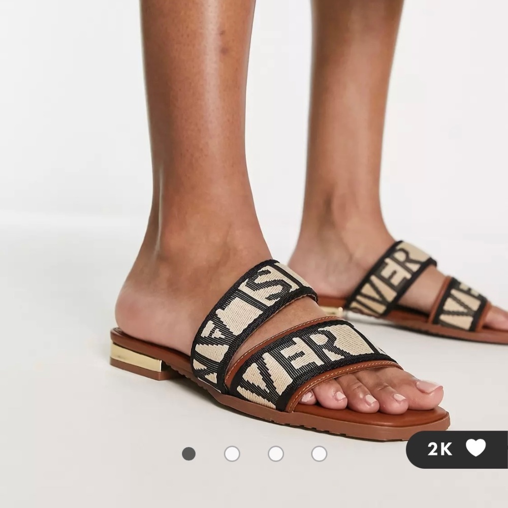 River Island logo sandal